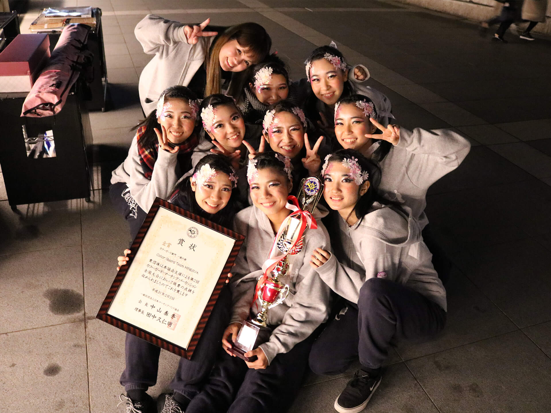 カラーガードチームミネルヴァ WGI Japan 2019 カラーガード・マーチングパーカッション全国大会